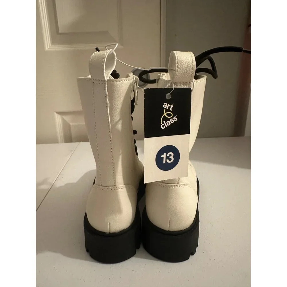Art Class Toddler Girl’s Khari Lace-Up Combat Boots size 13 NWT